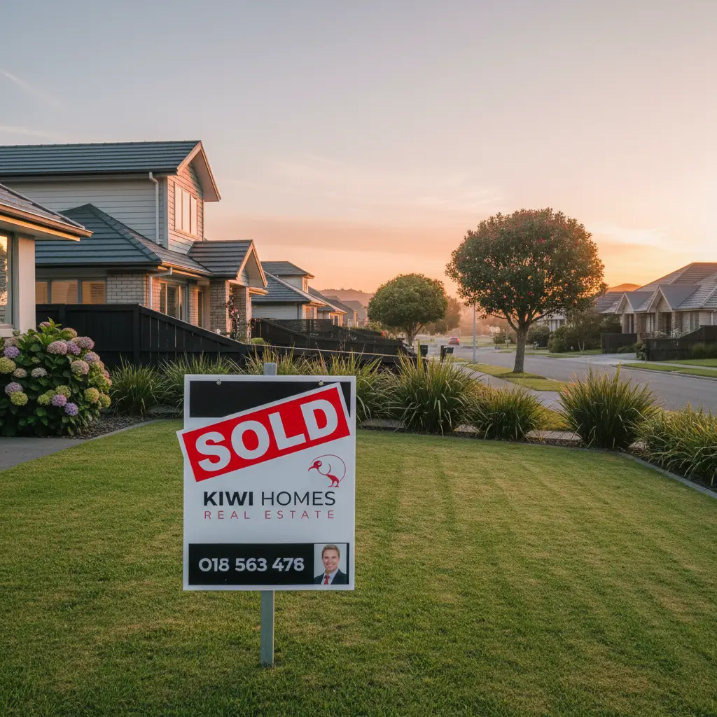 Sold sign on NZ home for first home buyers