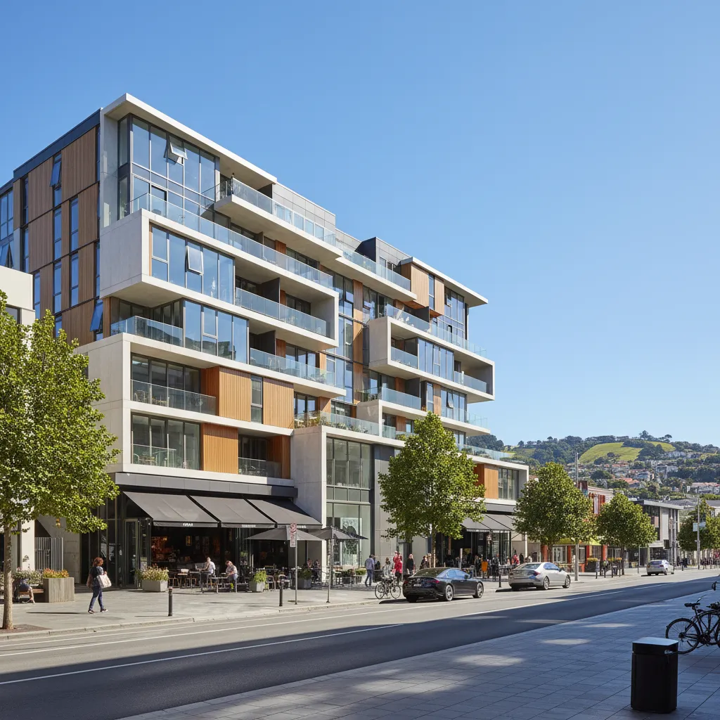 Investment property apartment block in New Zealand