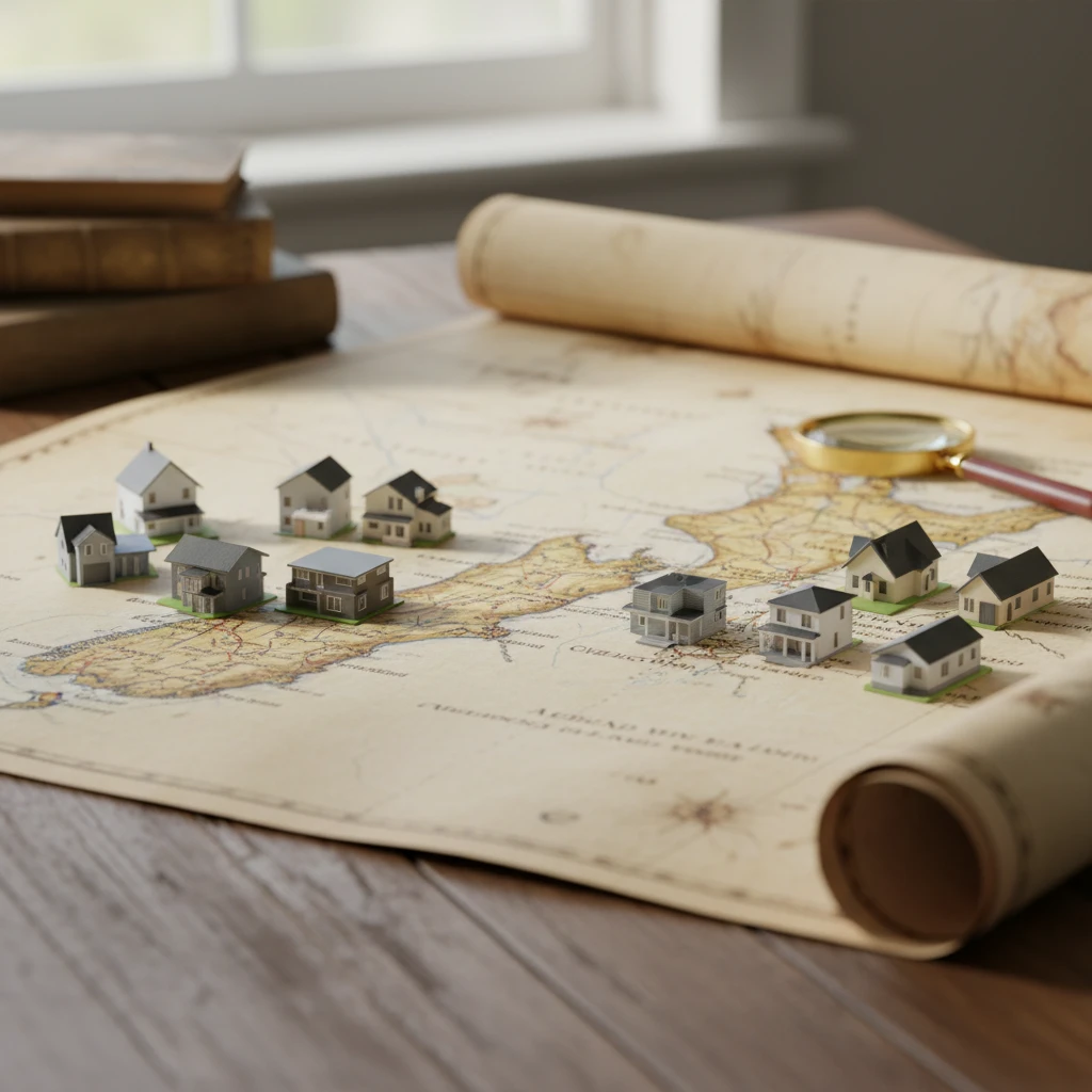 New Zealand regional housing market map