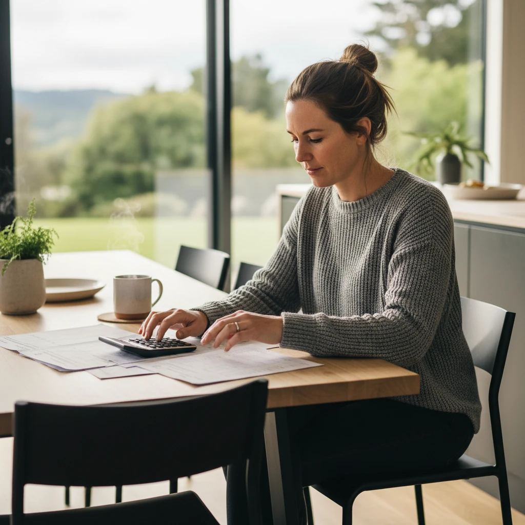 Assessing financial documents and calculating debt totals