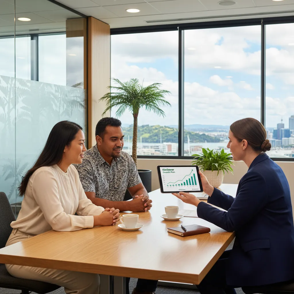 Couple discussing financial hardship options with a banking advisor