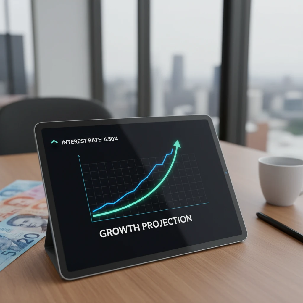 Graph showing rising best savings account rates nz