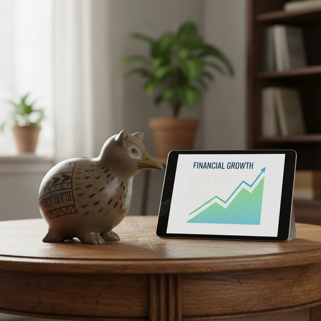 Concept of investing for kids in New Zealand